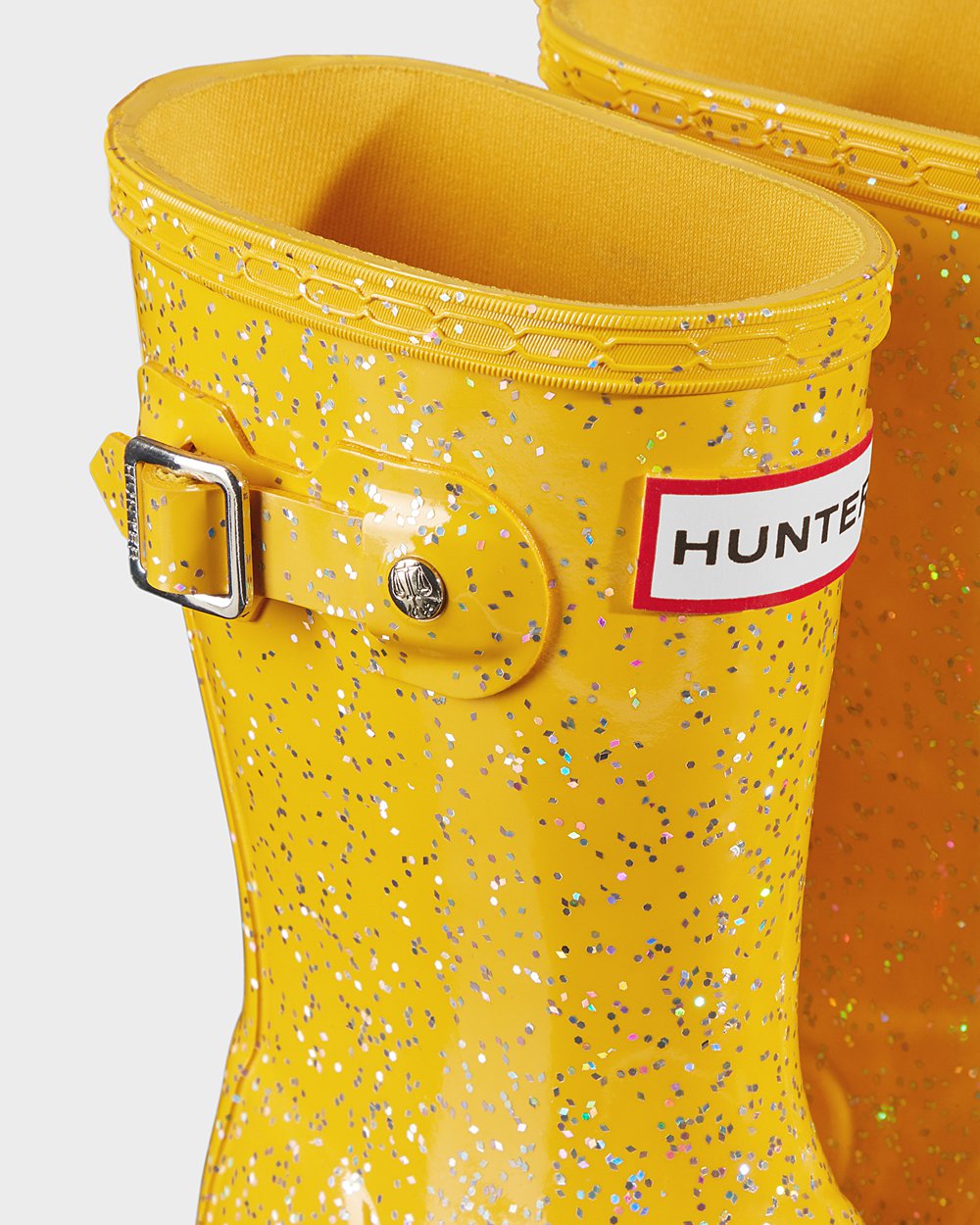 Kids Hunter Original Little Giant Glitter - Rain Boots Yellow - 5247-ELVTG